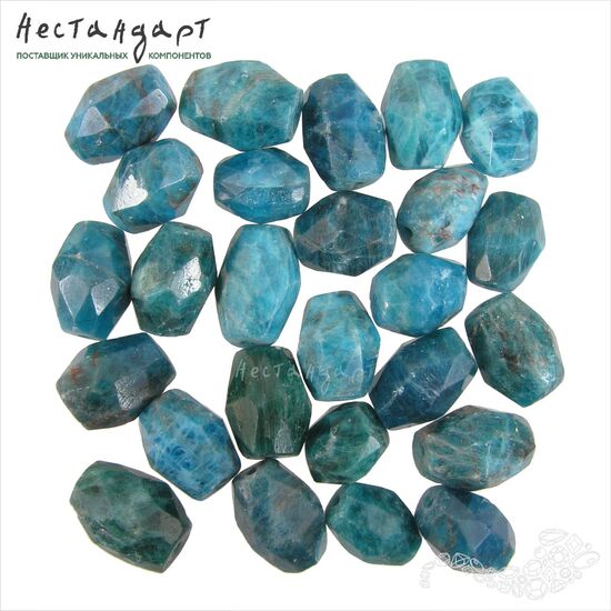 Апатит натуральный Faceted Barrel с огранкой 13-18 мм