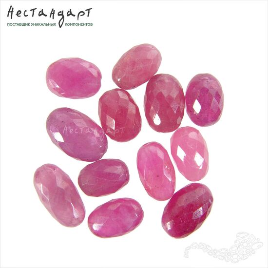 Сапфир натуральный облагороженный Rosa 7-8х10-11 мм