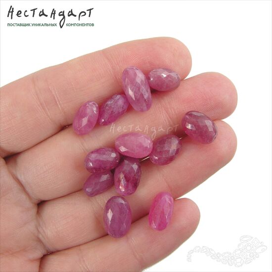 Сапфир натуральный облагороженный Rosa 7-8х10-11 мм, изображение 2