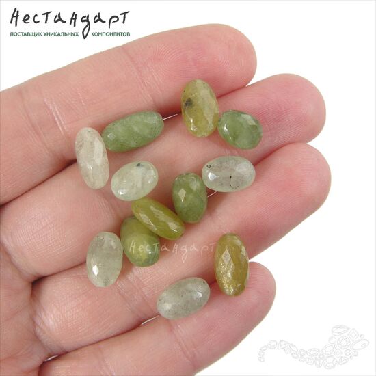 Сапфир натуральный облагороженный Verde 7-8х10-11 мм, изображение 2