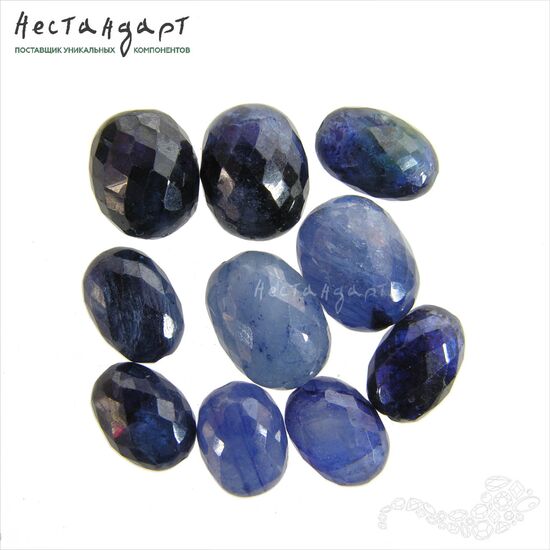 Сапфир натуральный облагороженный Blu 7-8х10-11 мм