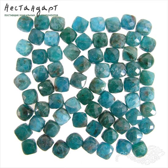 Апатит натуральный Cube 6 мм (уп. 6 шт.)