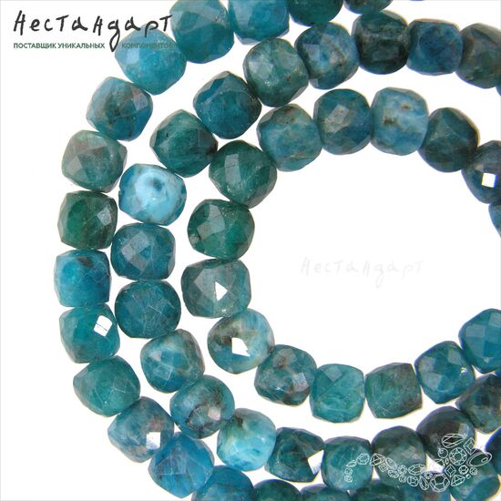 Апатит натуральный Cube 6 мм (уп. 6 шт.), изображение 2