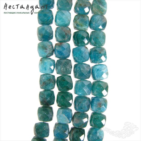 Апатит натуральный Cube 6 мм (уп. 6 шт.), изображение 4