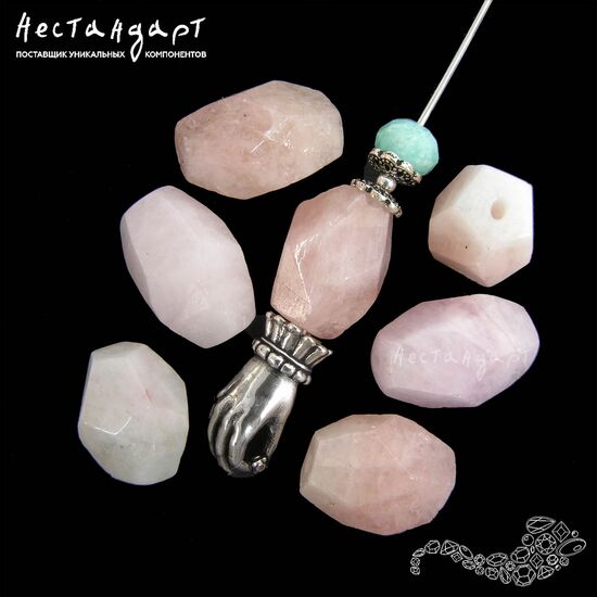 Берилл-морганит натуральный Verge Rose 14-18 мм