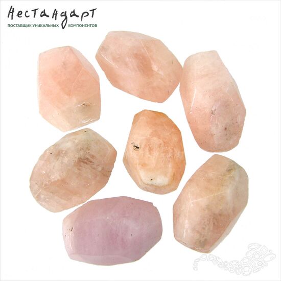 Берилл-морганит натуральный Verge Rose 14-18 мм, изображение 4