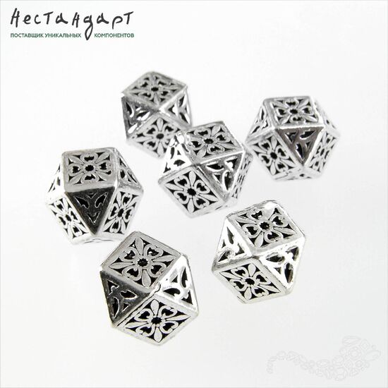 Бусина Loggia Sterling Silver 9х12 мм