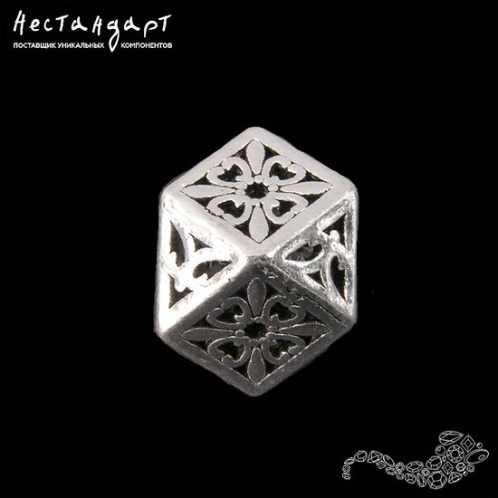 Бусина Loggia Sterling Silver 9х12 мм, изображение 3