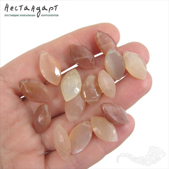 Адуляр натуральный Marquis Peach 15-19 мм, изображение 2