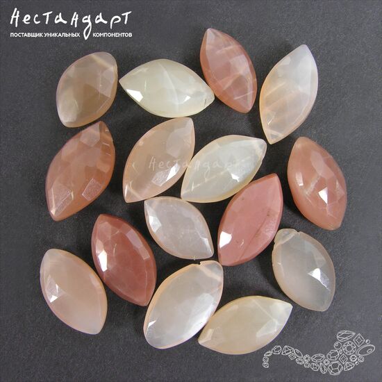 Адуляр натуральный Marquis Peach 15-19 мм, изображение 3