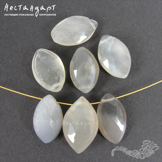 Адуляр натуральный Marquis Grey 15-19 мм, изображение 2