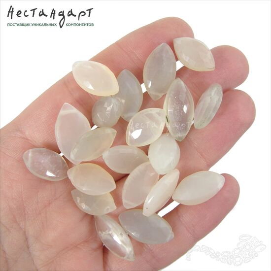 Адуляр натуральный Pearly Marquis 15-20 мм, изображение 2