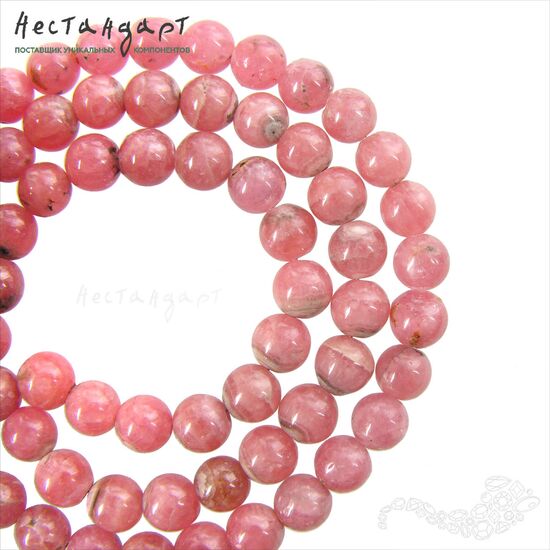 Родохрозит натуральный полированный 6,5 мм, изображение 5