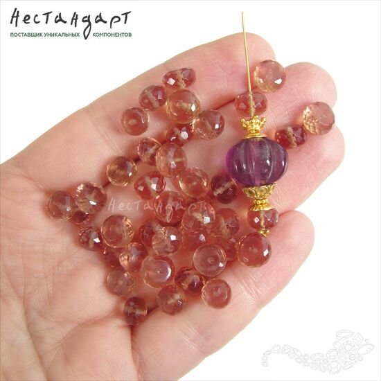 Зултанит наноситал Rondel 7-8 мм, изображение 2