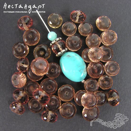 Зултанит наноситал Rondel 7-8 мм, изображение 3