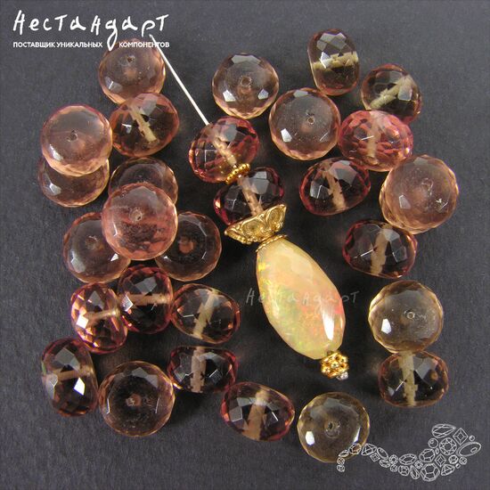 Зултанит наноситал Rondel 8-9 мм, изображение 3