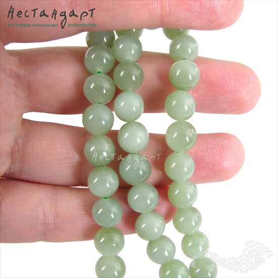 Оникс натуральный гладкий Ball Mint 8 мм, изображение 3