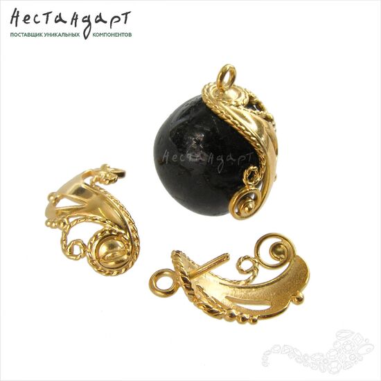 Концевик со штифтом Peacock Vermeil Sterling Silver 18 мм, изображение 2