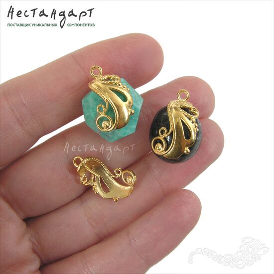 Концевик со штифтом Peacock Vermeil Sterling Silver 18 мм, изображение 3