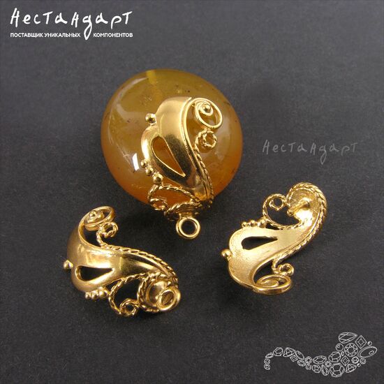 Концевик со штифтом Peacock Vermeil Sterling Silver 18 мм, изображение 4