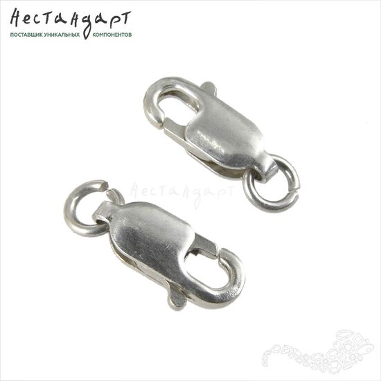 Замок-лобстер с кольцом Sterling Silver 10 мм
