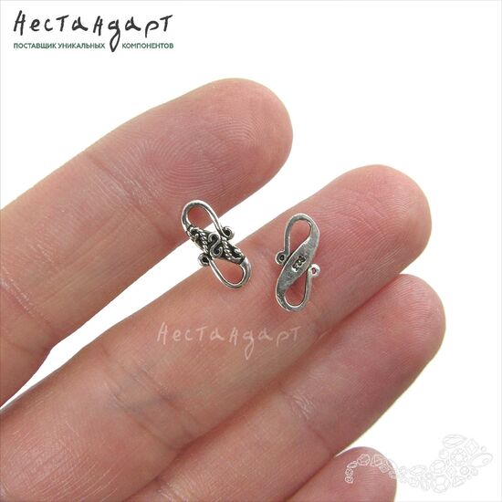 Замок-крючок Cru Antique Sterling Silver 12 мм, изображение 2