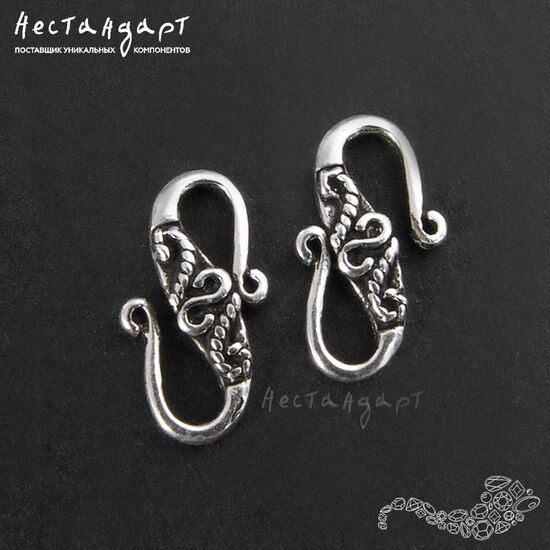 Замок-крючок Cru Antique Sterling Silver 12 мм, изображение 3