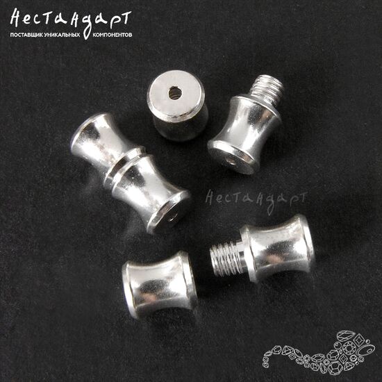 Замок винтовой Bamboo Sterling Silver 11 мм, изображение 2
