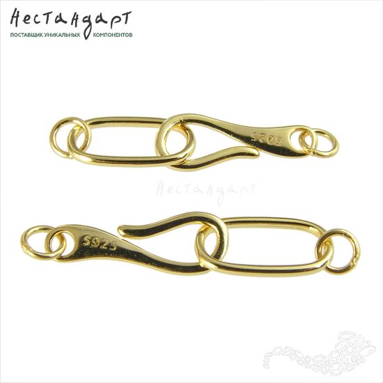 Замок-крючок Connetti Vermeil Sterling Silver 30 мм