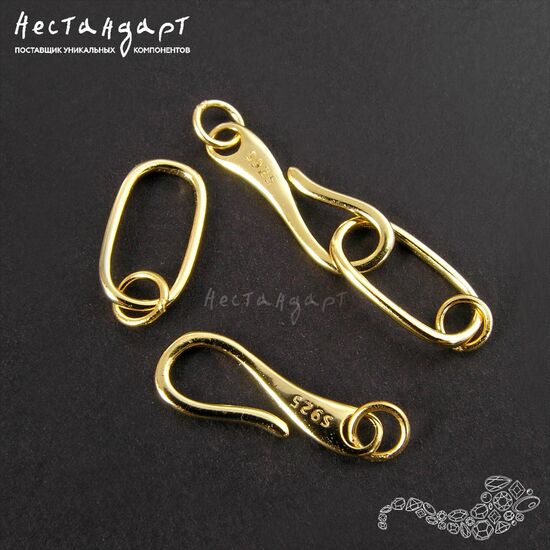 Замок-крючок Connetti Vermeil Sterling Silver 30 мм, изображение 3