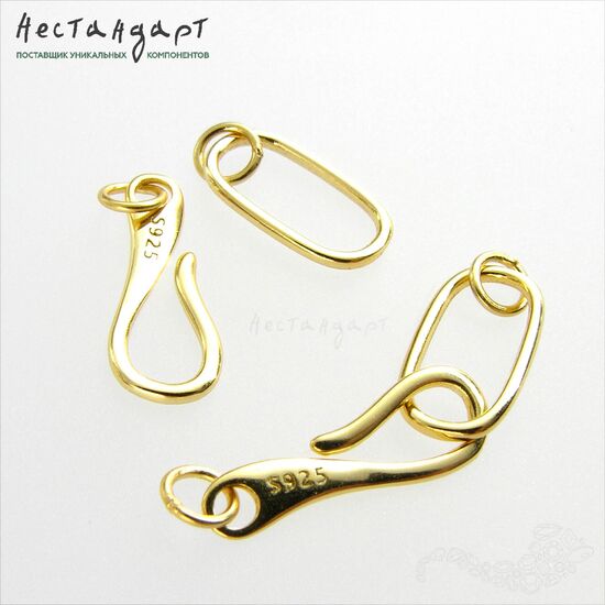 Замок-крючок Connetti Vermeil Sterling Silver 30 мм, изображение 4