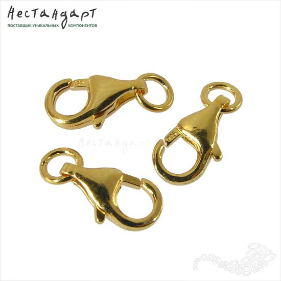 Замок-карабин Vermeil Sterling Silver 10 мм