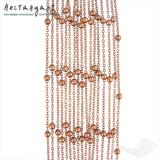 Цепочка декоративная Nodules Copper 2 мм, изображение 3