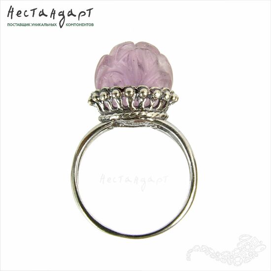 Основа для кольца с сеттингом Tiara Rhodium Plated (17)