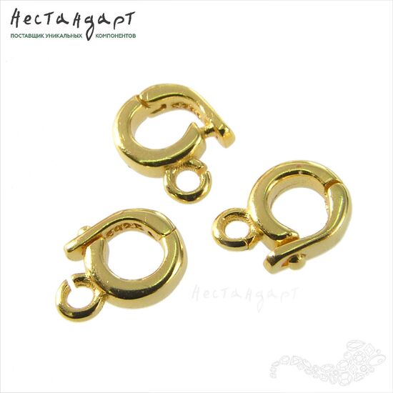 Бейл-держатель для кулона Piccolo Vermeil Sterling Silver 8 мм, изображение 4