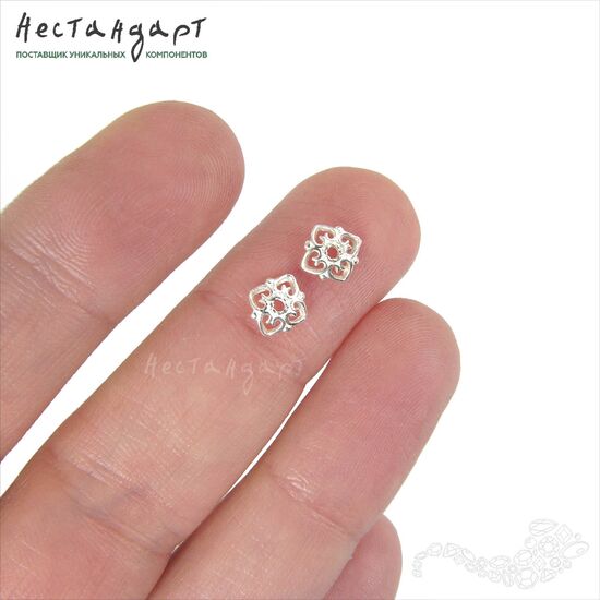 Чашечки для бусин Fiore Sterling Silver 5 мм, изображение 2