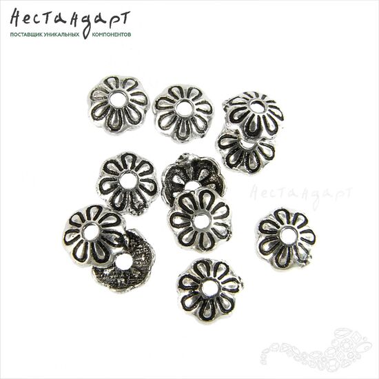 Чашечки для бусин Carino Antico Sterling Silver 5 мм, изображение 4