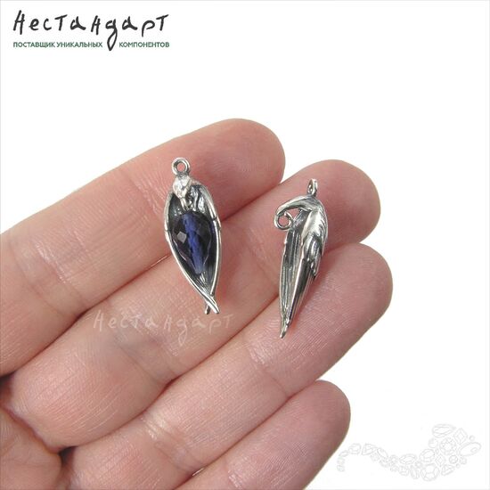 Подвеска Spiritual Raven Silver Plated 24 мм, изображение 2