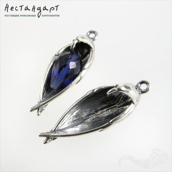 Подвеска Spiritual Raven Silver Plated 24 мм, изображение 4