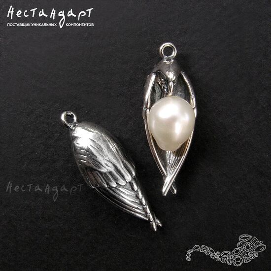 Подвеска Spiritual Raven Silver Plated 24 мм, изображение 5