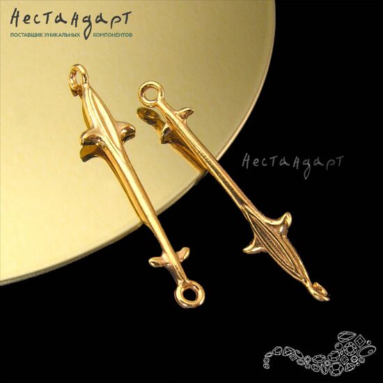 Коннектор Knightly Lily Gold Plated 33 мм