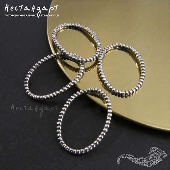 Коннектор-кольцо Member Silver Plated 20х15 мм, изображение 3