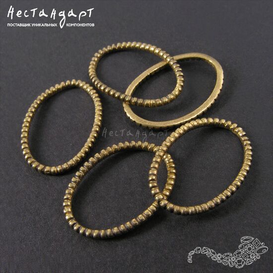 Коннектор-кольцо Member Patina Bronze 20х15 мм, изображение 3