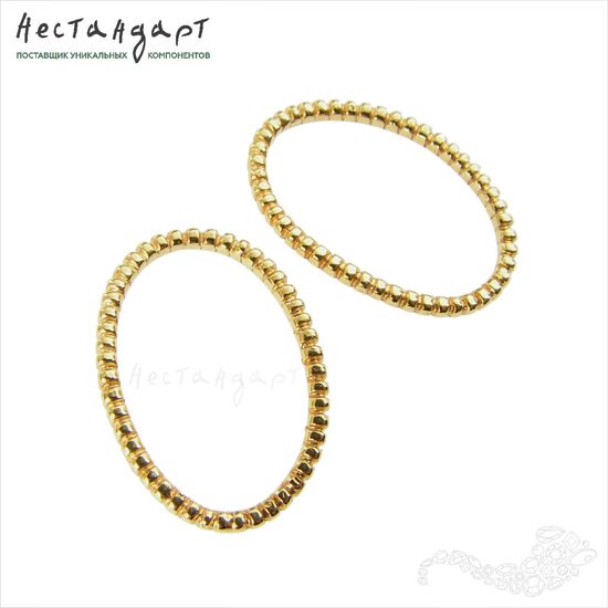 Коннектор-кольцо Member Gold Plated 20х15 мм