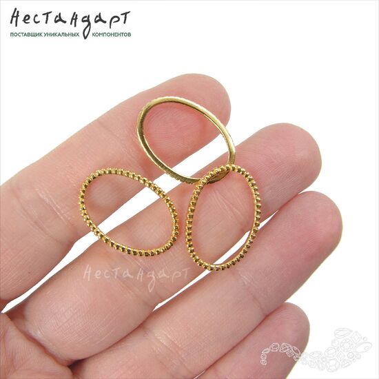 Коннектор-кольцо Member Gold Plated 20х15 мм, изображение 2