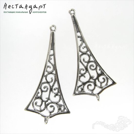 Коннектор Caprice Silver Plated 40x18 мм