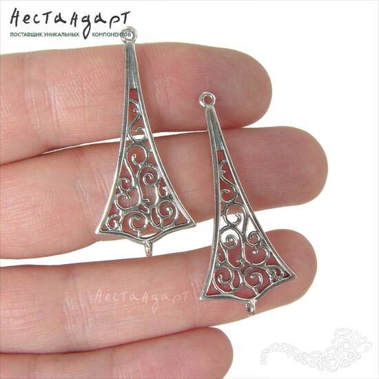 Коннектор Caprice Silver Plated 40x18 мм, изображение 2