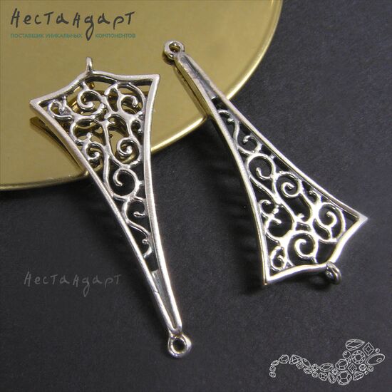 Коннектор Caprice Silver Plated 40x18 мм, изображение 3