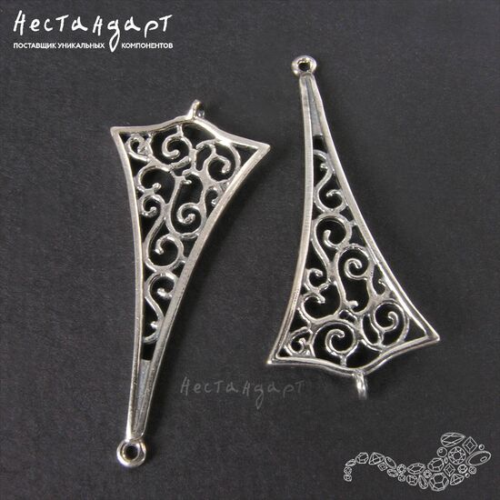 Коннектор Caprice Silver Plated 40x18 мм, изображение 5