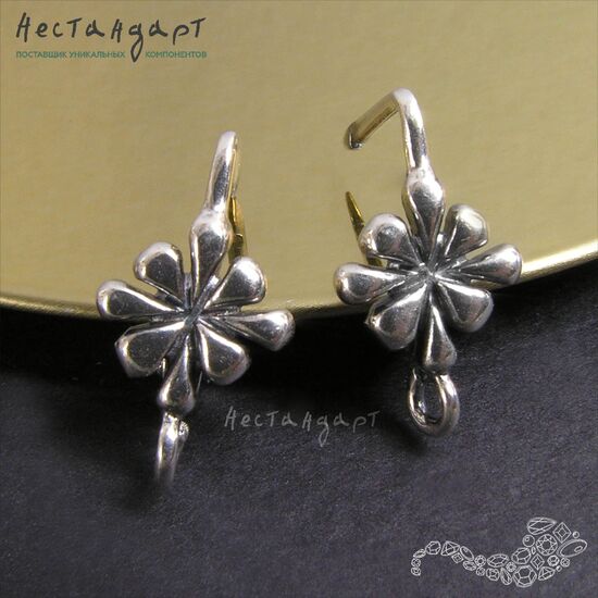 Швензы Camomile Silver Plated 17x8 мм (пара), изображение 3